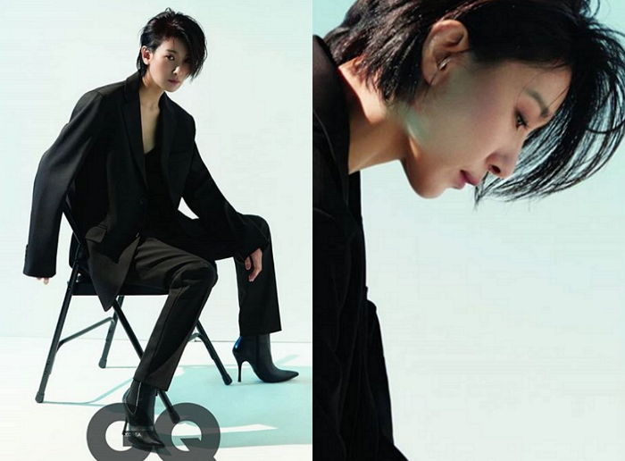 올블랙 슈트로 ‘섹시+걸 크러쉬’ 정석 보여준 김서형