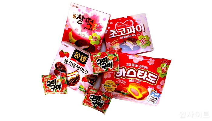 롯데제과, 새콤달콤 ‘딸기’ 활용한 신제품 5종 출시