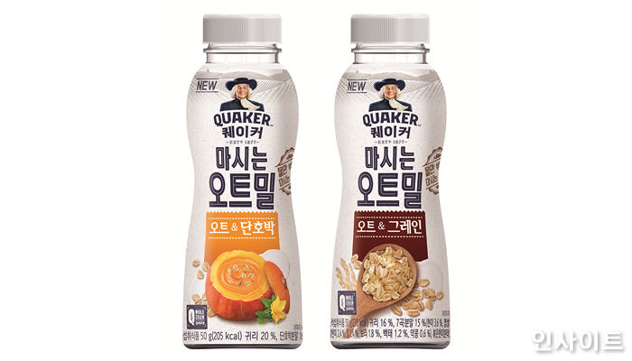 롯데제과 퀘이커, 편의성 강조한 ‘마시는 오트밀’ 2종 선보인다