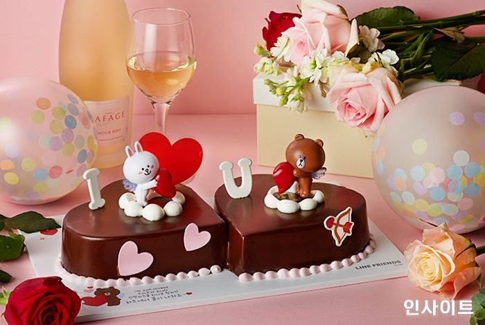 파리바게뜨, 화이트데이 맞아 ‘브라운과 코니의 하트시그널’ 케이크 출시