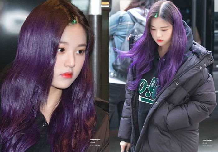 컴백 앞두고 보라색으로 염색하고 넘사벽 인어공주 미모 뽐낸 ‘16살’ 장원영