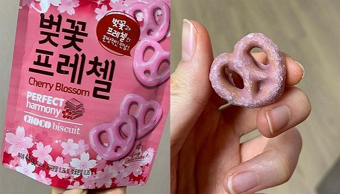‘바삭+쫀득+말랑’해 먹는 순간 바로 중독된다는 벚꽃 ‘젤리X프레첼’