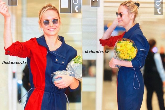 오늘(13일) 세젤귀 ‘손하트’ 그리며 내한한 ‘캡틴 마블’ 브리 라슨