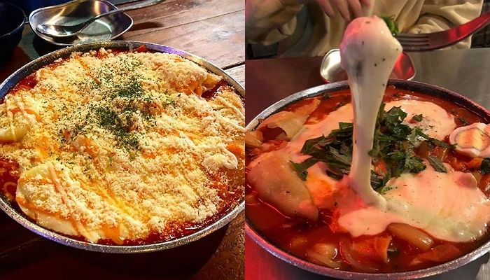 ‘고소+짭짤+담백’ 세 가지맛 치즈 이불이 냄비째 뒤덮고 있는 ‘트리플치즈떡볶이’