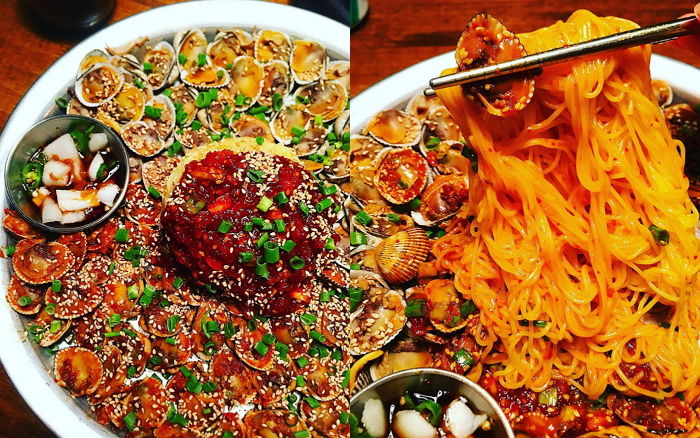 대야에 꽉 들어찬 ‘쫄깃통통 꼬막+매콤달콤 소면’ 한 젓가락에 먹어야 꿀맛인 ‘꼬막 비빔면’