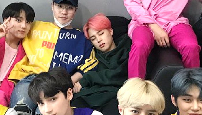 ‘살인적 스케줄’에 치여 대기실서 ‘쪽잠’ 자다 도촬 당한(?) 방탄 지민