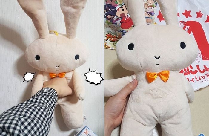 짱구 친구 유리가 분노할 때마다 퍽퍽 때리던 ‘토끼 인형’ 실사판