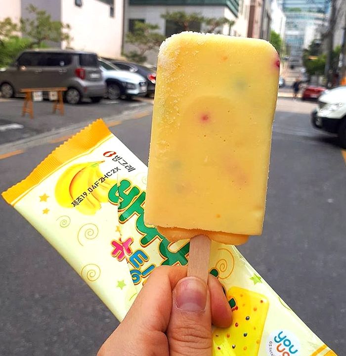 쮸쮸바에서 납작한 막대기 버전으로 변신한 단지우유맛 ‘바나나보이 슈팅바’
