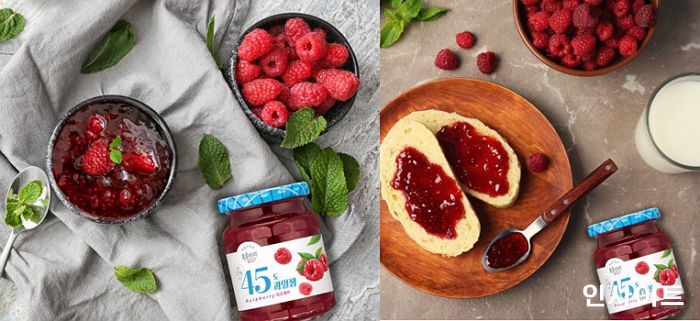 복음자리, 상큼함 톡톡 터지는 ‘45도 과일잼 라즈베리’ 출시