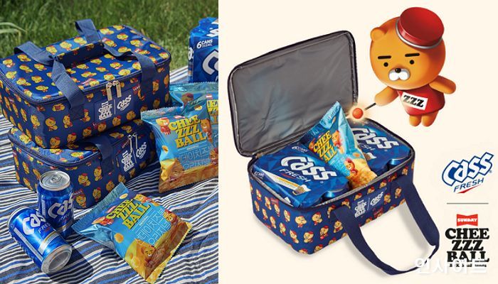 카카오프렌즈 선데이치즈볼, 카스와 콜라보레이션 ‘리미티드 쿨러백’ 출시