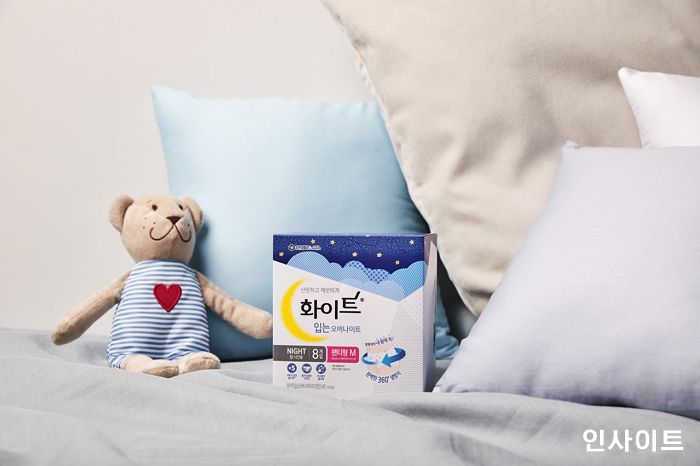 유한킴벌리, ‘화이트 입는 오버나이트’ 통기성 강화 제품 출시