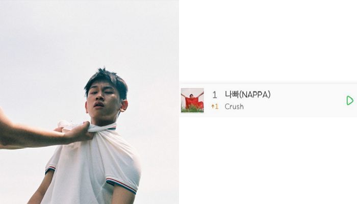 크러쉬, 새 싱글 ‘나빠(NAPPA)’로 이틀 연속 음원차트 1위 ‘왕좌 수성’