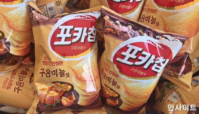 ‘마늘의 민족’ 한국인 취향 제대로 저격한 오리온 한정판 ‘포카칩 구운마늘맛’
