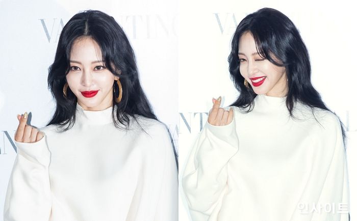 ‘레드립+흑발+컬러렌즈’ 풀장착하고 치명적 섹시미  발산한 어제자 한예슬