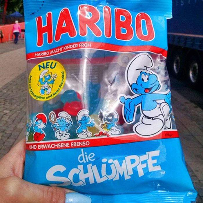 짜리몽땅 스머프가 금방이라도 통통 튀어오를 것 같은 하리보 ‘스머프 젤리’