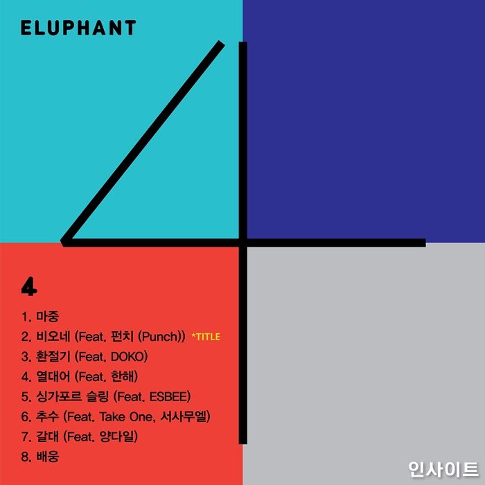 이루펀트, 새 앨범 ‘4’ 특급 피처링진 함께한 트랙리스트 공개