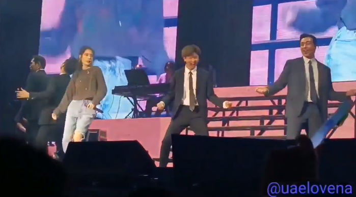 어제(29일)자 아이유 콘서트 올라가 ‘댄서’ 자처하며 ‘춤’까지 춘 훈남 경호실장