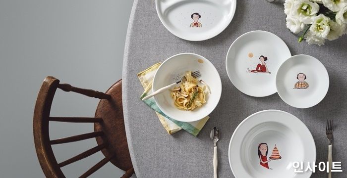 글로벌 테이블웨어 ‘코렐’과 ‘행복을 그리는 작가’ 에바 알머슨 두 번째 만남 성사