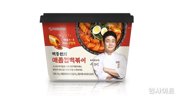 전자레인지로 간편하게 먹을 수 있는 ‘백종원의 매콤컵떡볶이’ 나온다