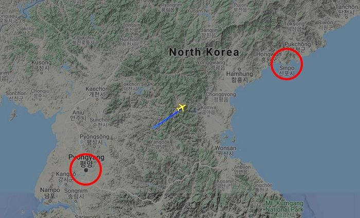 北 김정은의 전용 비행기가 ‘공격용 잠수함’이 있는 신포로 날아간 이유