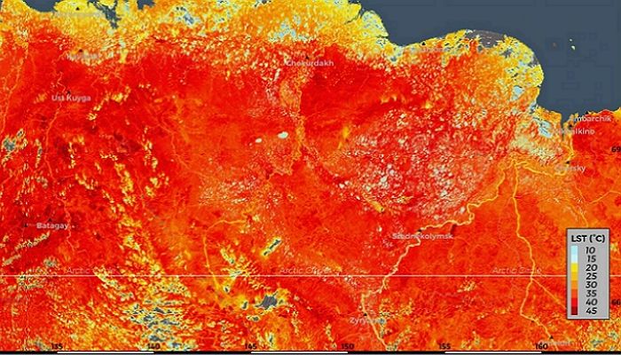 역대 최고 ‘기온 38도’ 찍고 새빨갛게 물든 시베리아 현 상황