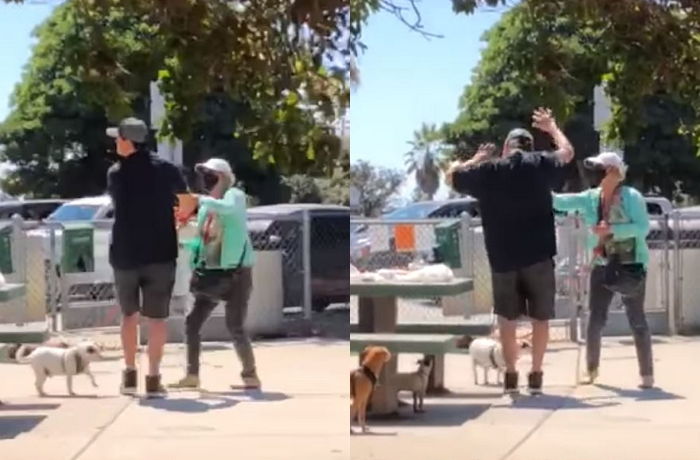 마스크 안 쓰고 데이트하는 커플 ‘참교육’한다며 후추 스프레이 뿌리고 다니는 할머니 - 인사이트