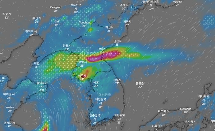 “태풍은 중국 가더니”…강원·경기 덮친다던 역대급 물폭탄, 북한에 쏟아졌다