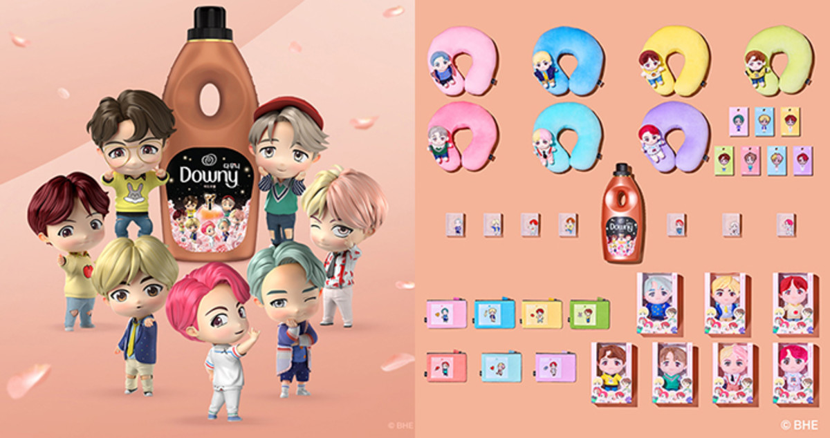 방탄소년단 캐릭터 ‘타이니탄’과 함께 취향저격 향기 찾는 ‘다우니’ 향기 테스트