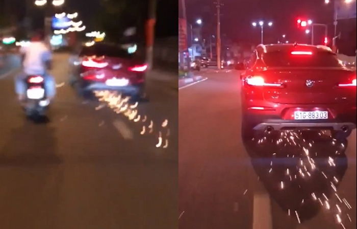 ‘만취 뺑소니 사고’ 내고 도주하는 BMW 여성 운전자 보고 오토바이로 뒤쫓아 붙잡은 남성들