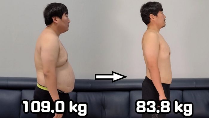 뒷광고 논란 후 두 달 만에 25kg 감량하고 등장한 145만 유튜버 흥삼