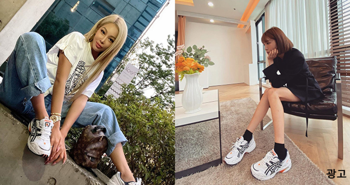 착한 가격인데 예뻐서 옷 잘입는 스타들 사이서 엄청 핫한 아식스 운동화 ‘젤-1090’