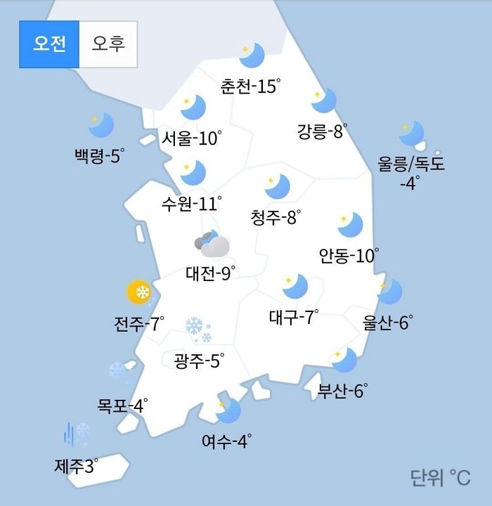 다음 주부터 수도권·중부지방에 ‘영하 10도’ 맹추위 덮친다