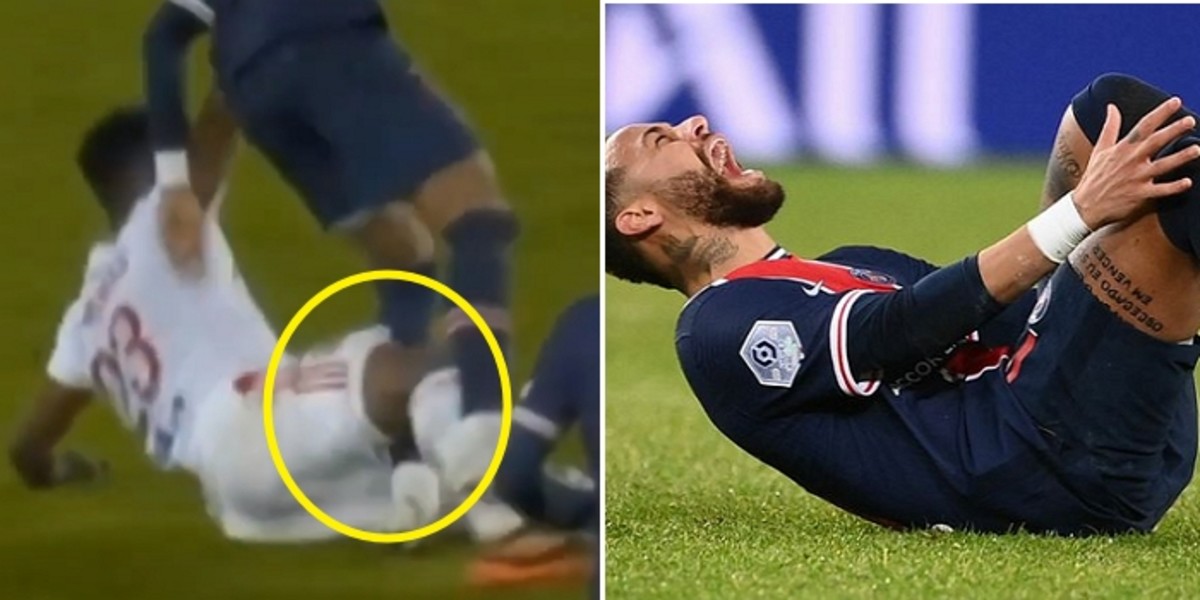 Neymar’s ankle completely turned away due to another’murder tackle’ during the game (video)