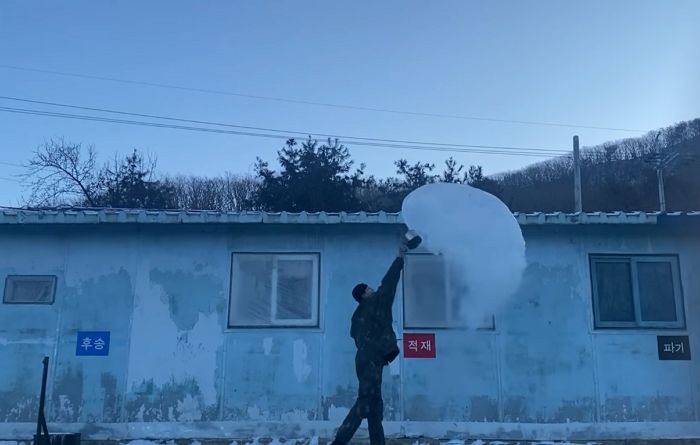 영하 26도에도 나라 지키는 군인들이 직접 인증한 ‘최전방’ 한파 수준