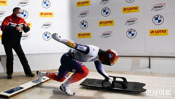 휠라, 스켈레톤 윤성빈 7차 월드컵 스타트1위... ‘숨은 조력자’로 주목