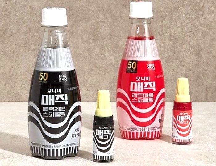 모나미에서 출시한 ‘매직’ 모양과 색깔 그대로 본뜬 신상 음료 ‘매직 스파클링’