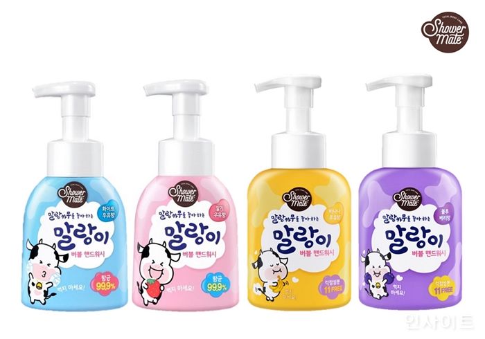 애경산업, 샤워메이트 말랑이 핸드워시 인기