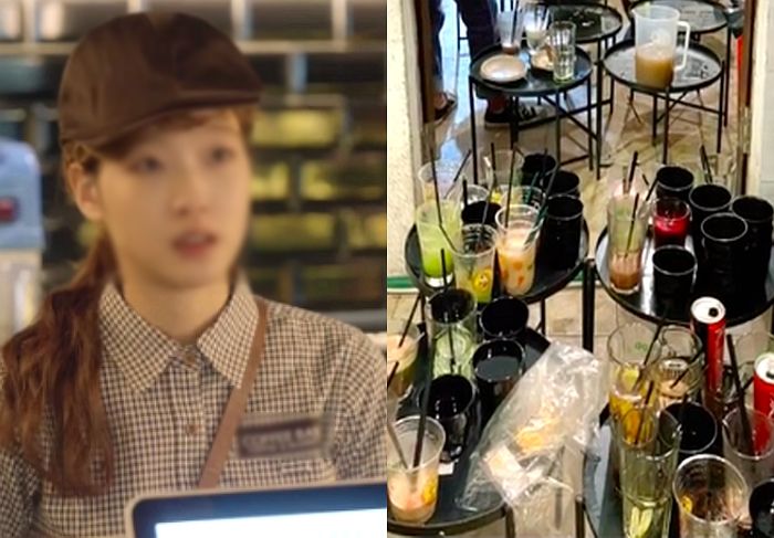 역대급 단체 ‘진상 손님’ 때문에 눈물 펑펑 쏟은 카페 알바생이 공개한 사진