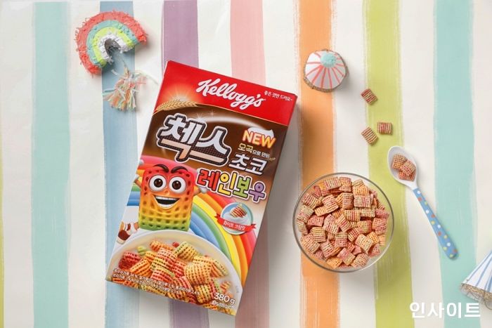 농심켈로그, 신제품 ‘첵스초코 레인보우’ 출시