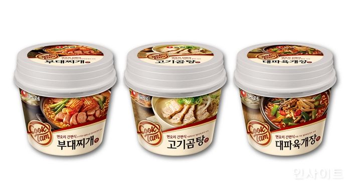 농심, 면요리 간편식 쿡탐 3종 출시
