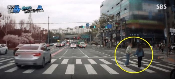 횡단보도 건너다가 지팡이 짚은 할아버지를 본 ‘천사 여학생’의 행동 (영상)