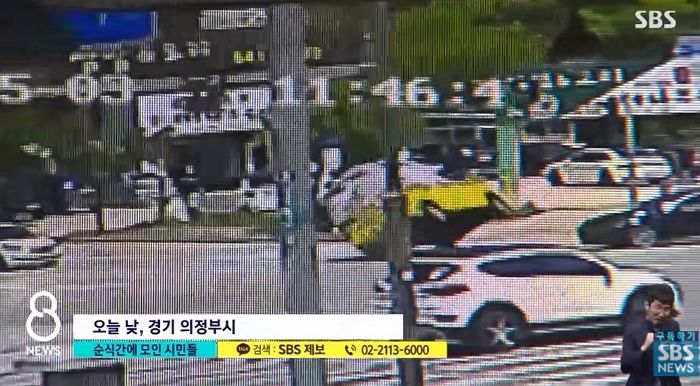 응급환자 이송하던 구급차 쓰러지자 갑자기 몰려든 의정부 시민들이 보여준 ‘기적’ (영상)