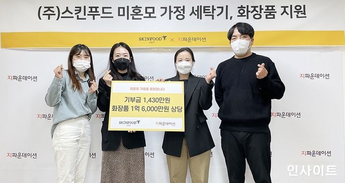 스킨푸드, 어버이날 맞아 약 1억 7,400만원 상당 기부