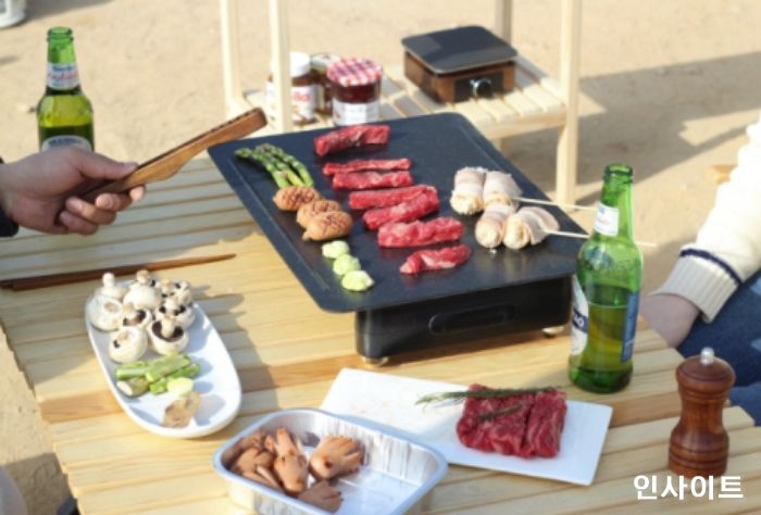 레가토 전기그릴, 뛰어난 기능성 갖춰 초보 캠핑족에게 인기