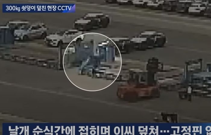 알바하다 ‘컨테이너’에 깔려 숨진 대학생의 ‘사고 당시’ 영상이 공개됐다