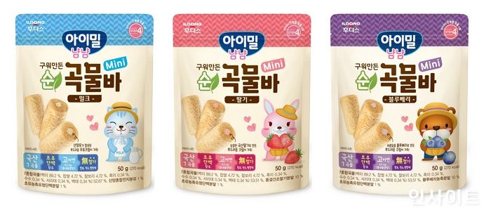 일동후디스, ‘아이밀 냠냠 순곡물바 미니’ 3종 출시