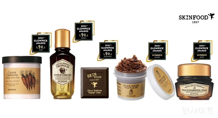 스킨푸드, 글로우픽 어워드 7관왕 달성