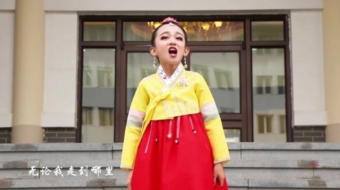 한복 차려입고 중국 ‘공산당 100주년’ 찬양한 중국 소수민족 조선족 (영상)