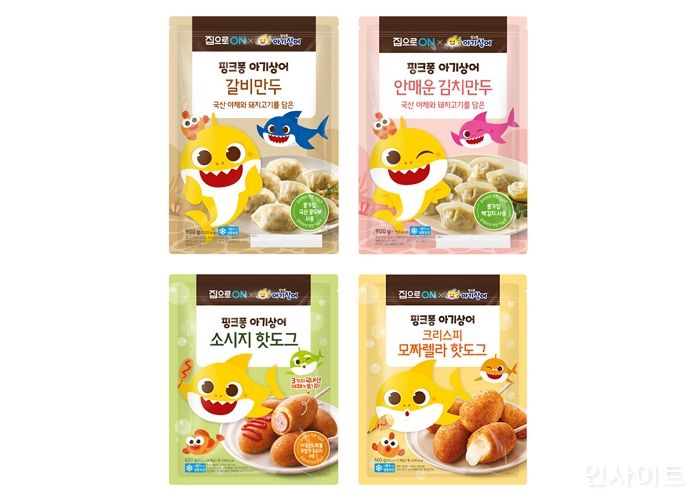 대상 집으로ON, ‘핑크퐁 아기상어’ 어린이 간식 4종 출시