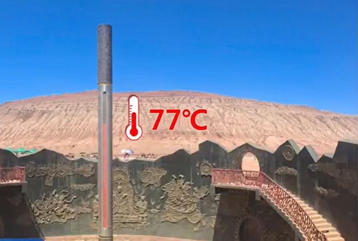 올해 역대급 ‘폭염’에 여의봉 온도계 벌써 ‘77도’까지 치솟았다